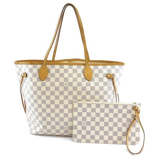 louis vuitton white and grey tote|Louis Vuitton shoulder tote bag.